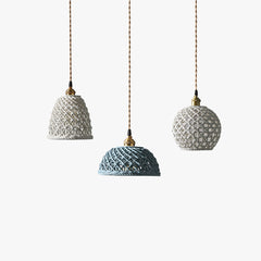 Hailie Modern LED Pendant Light Metal Blue White Bedroom/Kitchen