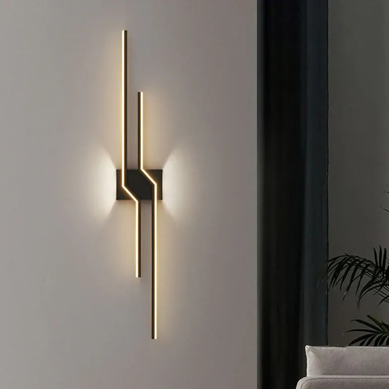 Flush Wall Light For Bathroom Linear Alana Metal Warm White Led Ip44