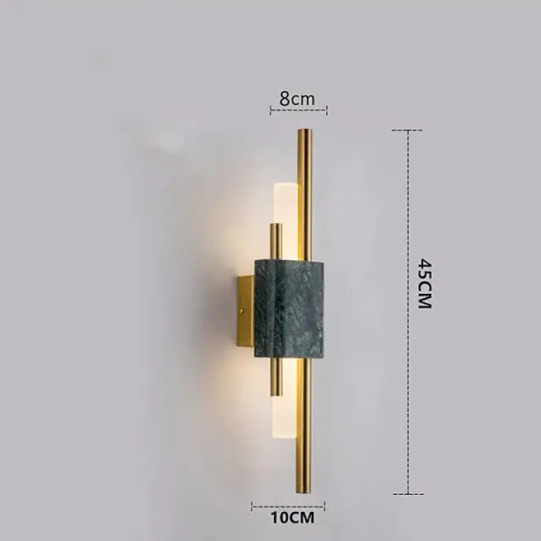 Black Up & Down Light For Bedroom Alana Metal Warm White Ip20