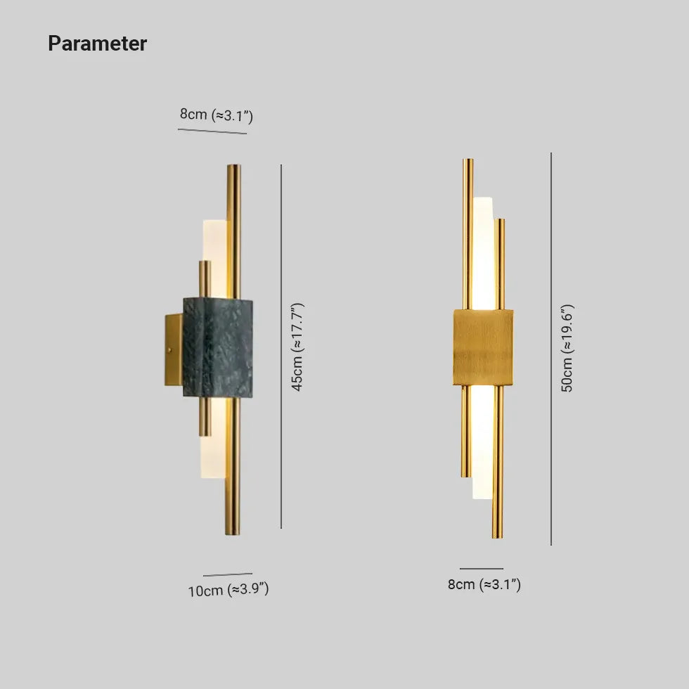 Black Up & Down Light For Bedroom Alana Metal Warm White Ip20