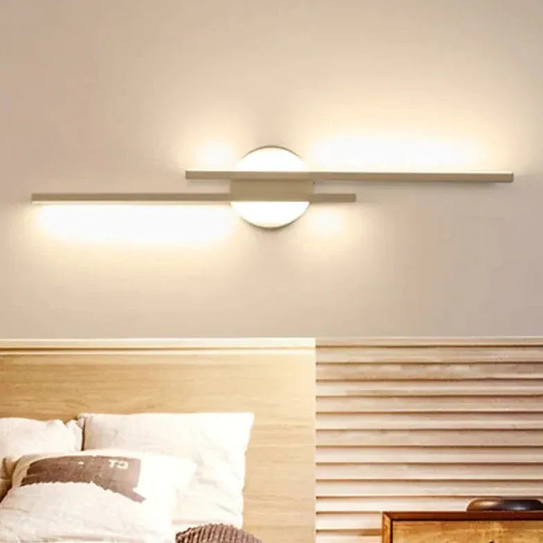 Black Flush Light For Bedroom Linear Alana Metal Warm White