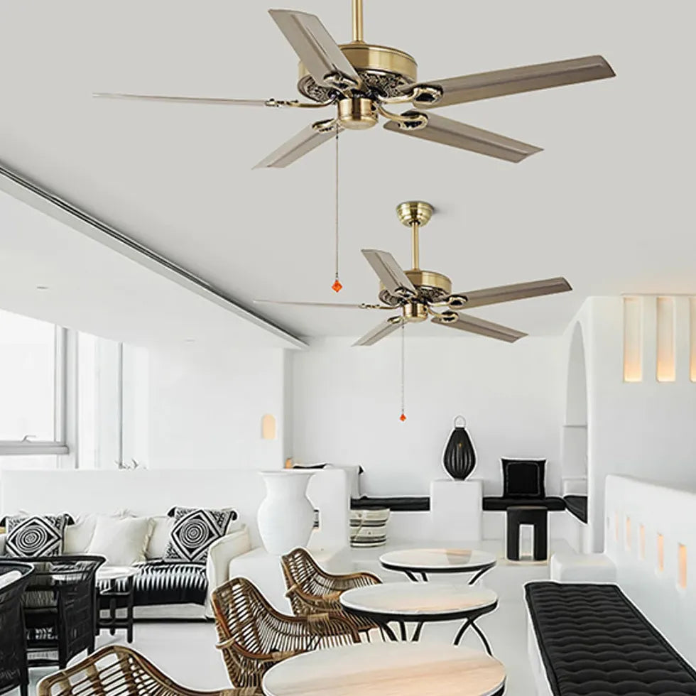 Ceiling Fan With Light For Study Room Alessio Metal Ip20