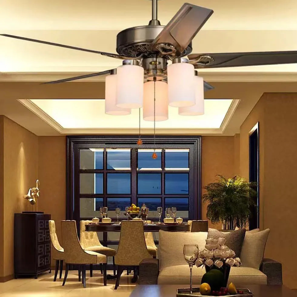 Ceiling Fan With Light For Study Room Alessio Metal