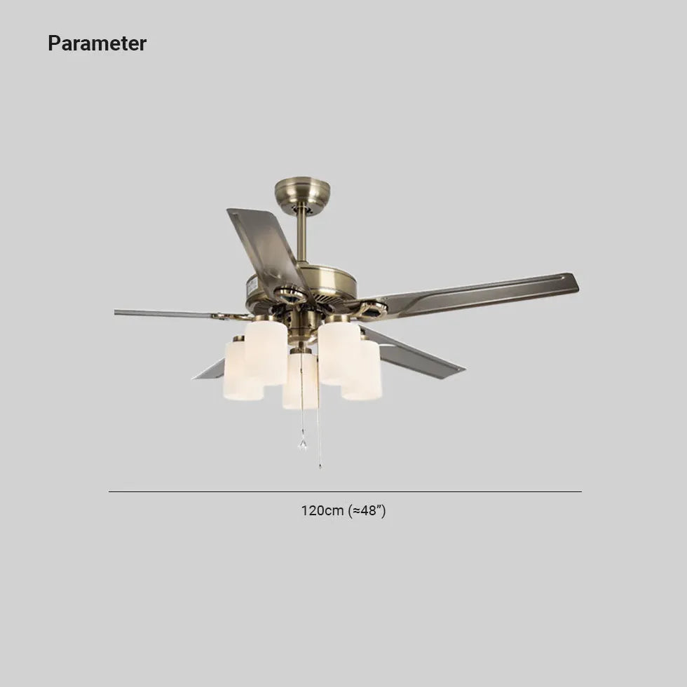 Ceiling Fan With Light For Study Room Alessio Metal