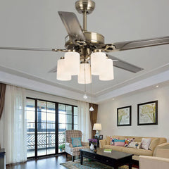 Ceiling Fan With Light For Study Room Alessio Metal