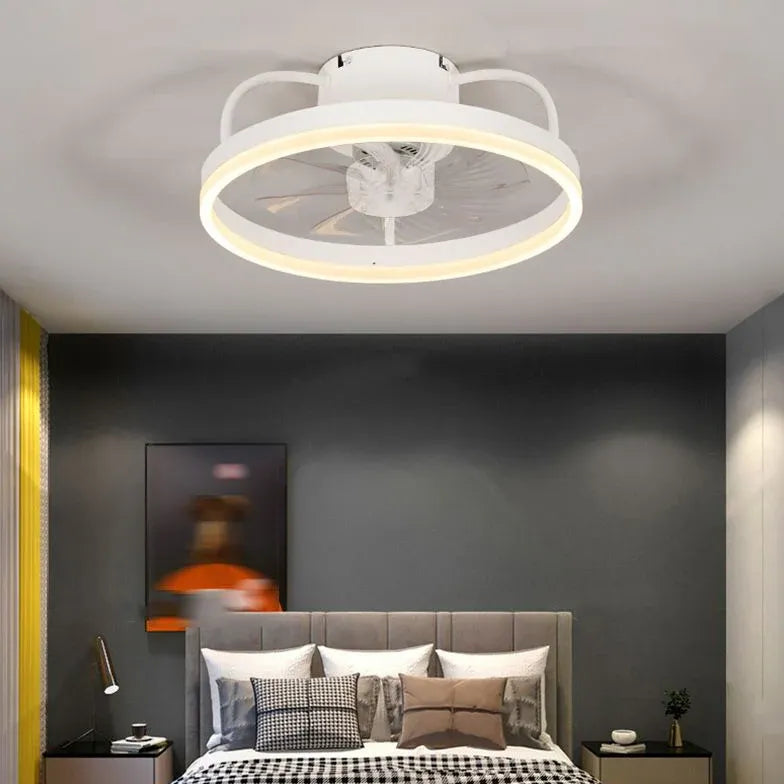 Ceiling Fan With Light For Bedroom Alessio Metal Led Dimmable Ip20