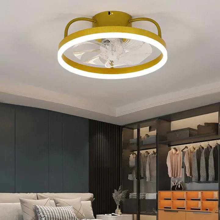 Ceiling Fan With Light For Bedroom Alessio Metal Led Dimmable Ip20