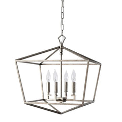 Black Metal Alessio Chandelier For Bedroom Ip20