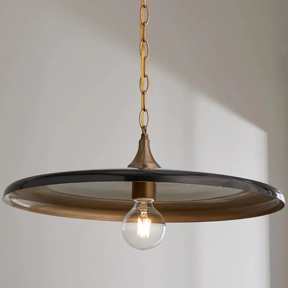 Black Light Single Pendant For Bedroom Alessio Metal