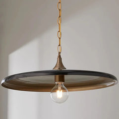 Black Light Single Pendant For Bedroom Alessio Metal