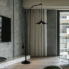 Black Floor Lamp For Study Room Alessio Metal Ip20 Led Plug