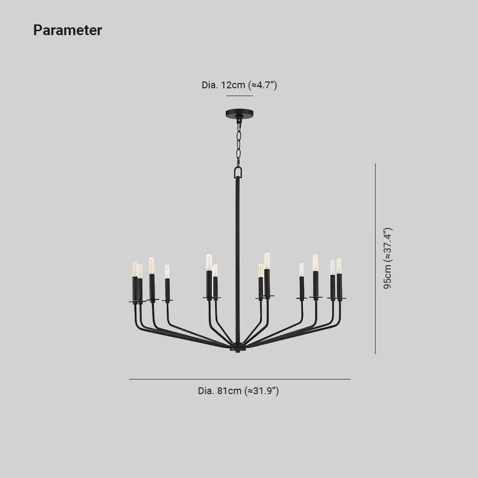 Moderne Kronleuchter LED im Vintage-Eisen-Design