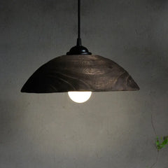 Brown Light Single Pendant For Bedroom Alessio Wood Without Bulbs Led Ip20