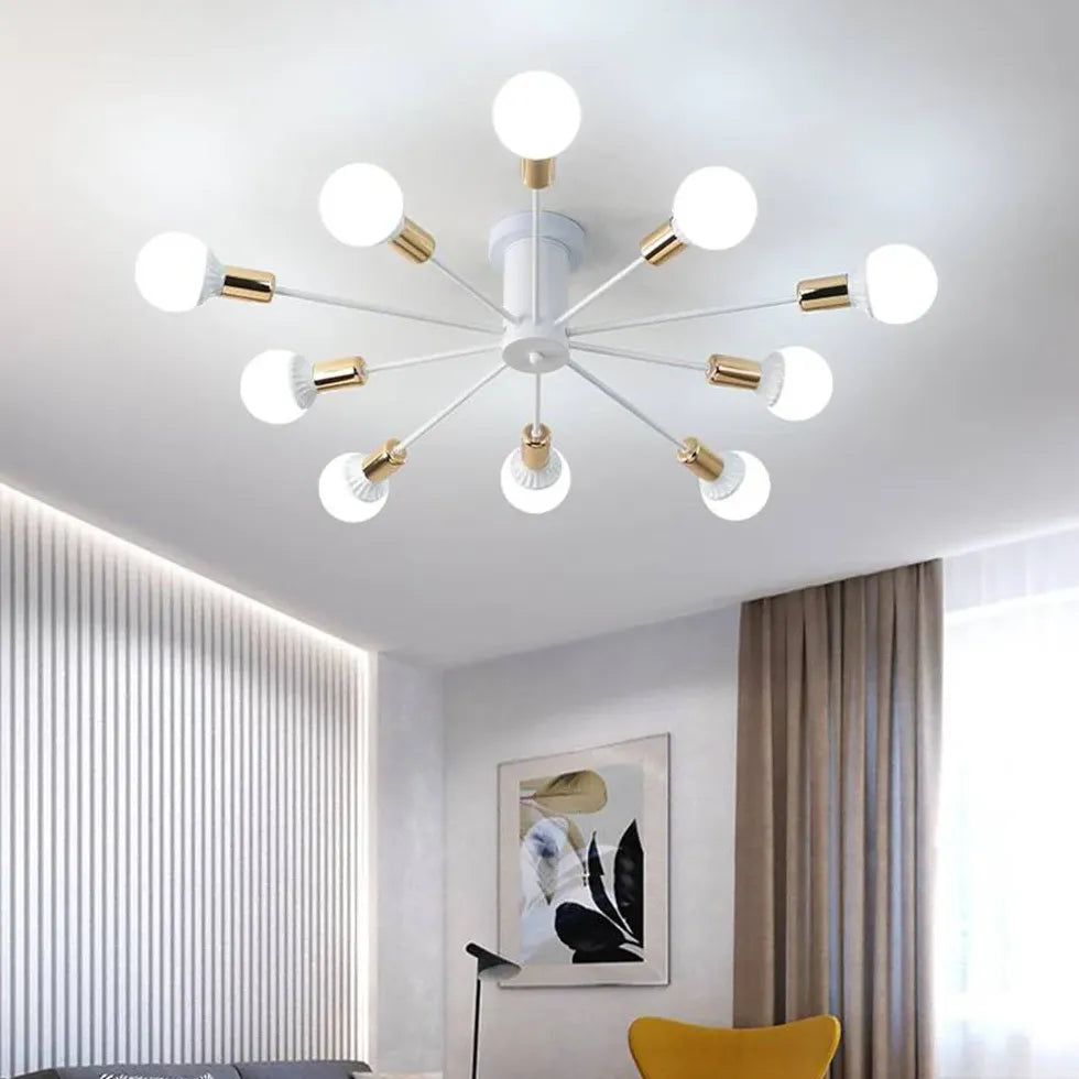 Semi-flush Light For Bedroom Alessio Metal Ip20