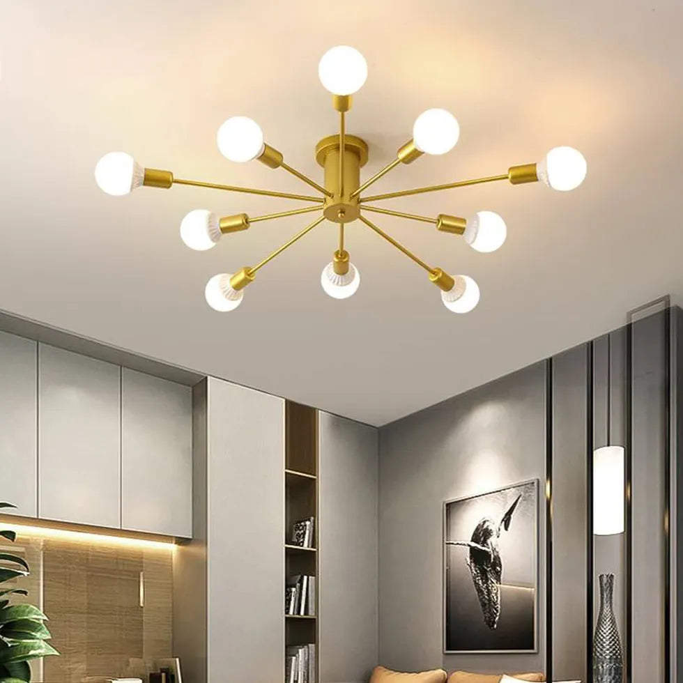 Semi-flush Light For Bedroom Alessio Metal Ip20