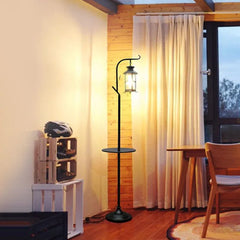 Black Floor Lamp For Study Room Alessio Metal