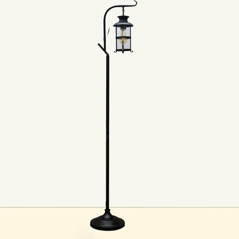 Black Floor Lamp For Study Room Alessio Metal