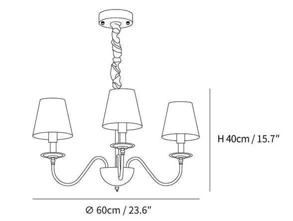 White Chandelier For Bedroom Alessio Metal Ip20