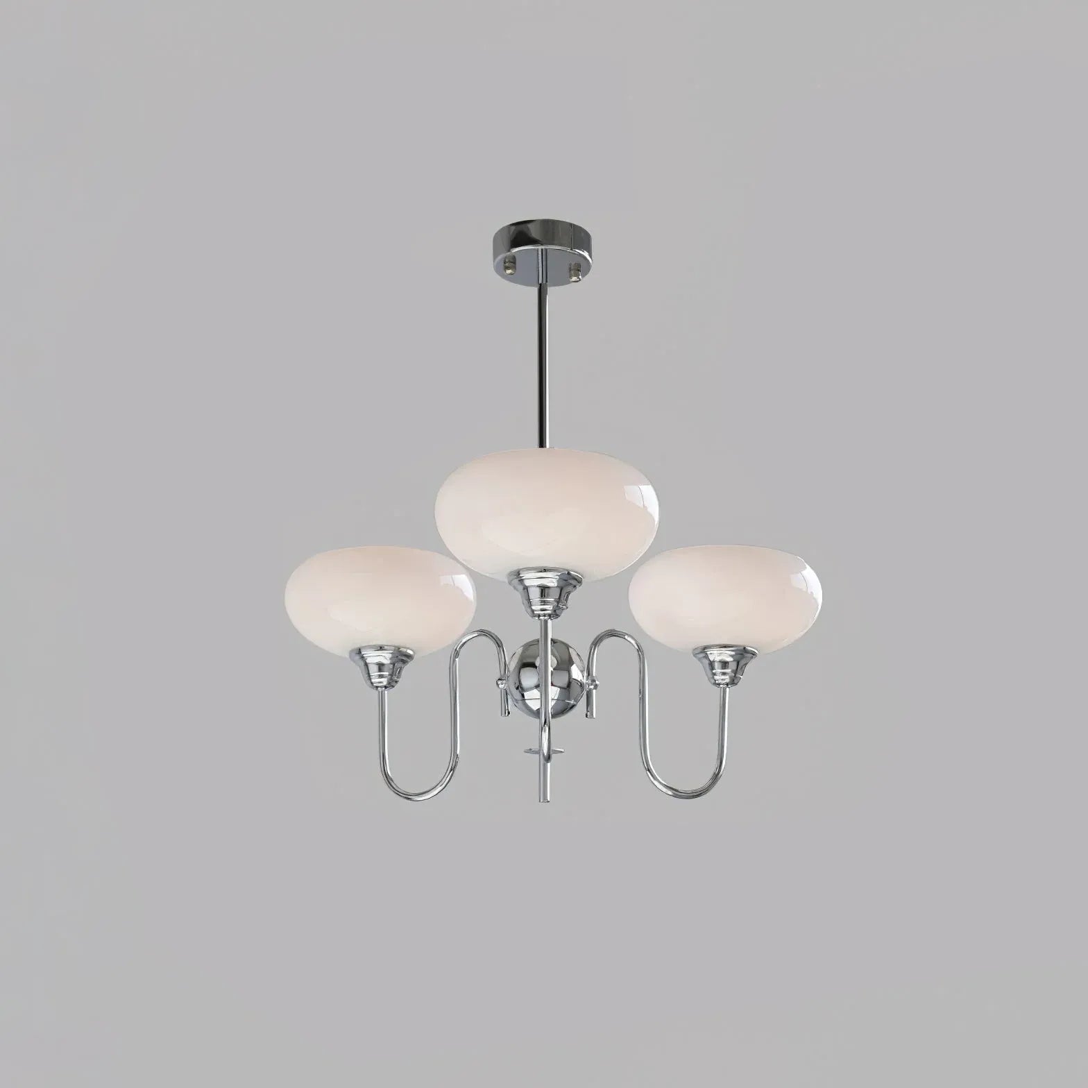 White Chandelier For Bedroom Alessio Metal Led