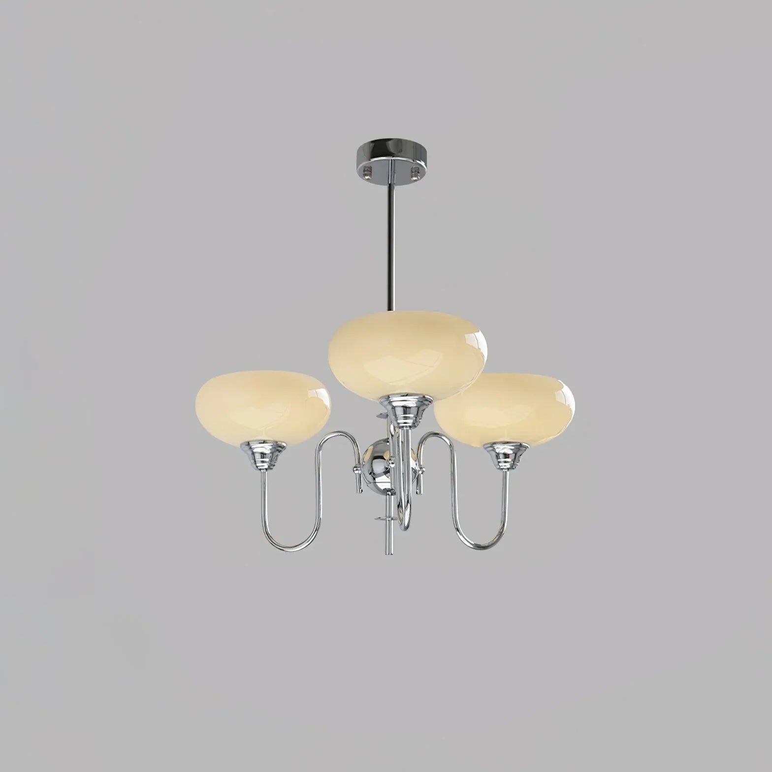 White Chandelier For Bedroom Alessio Metal Led