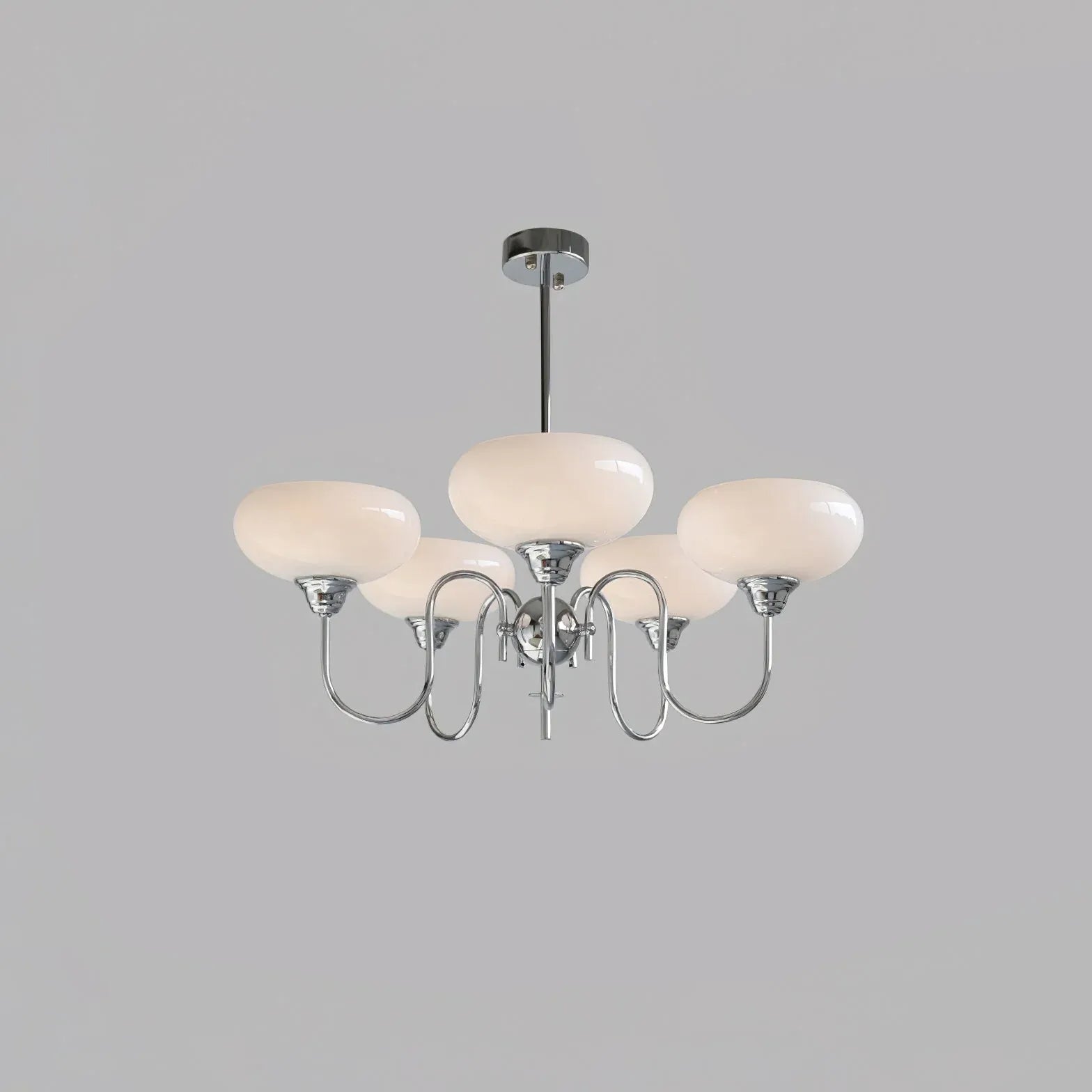 White Chandelier For Bedroom Alessio Metal Led