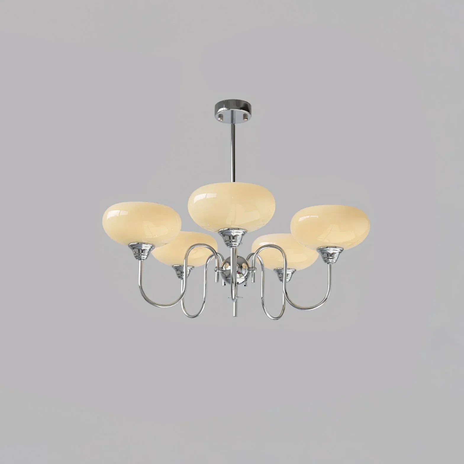 White Chandelier For Bedroom Alessio Metal Led