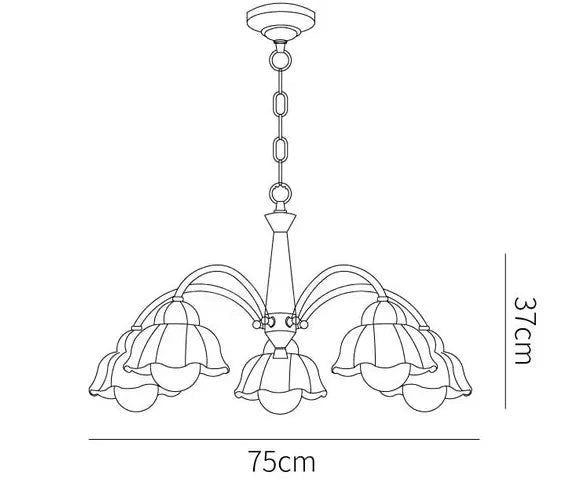 Statement Pendant Light For Bedroom Alessio Metal Ip20 Led