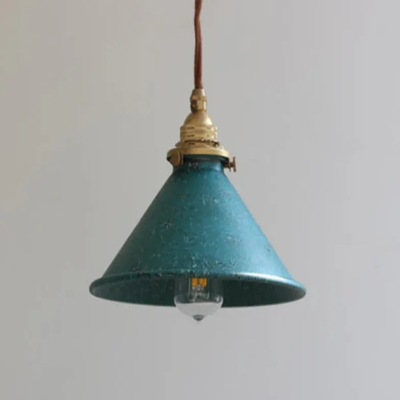 Blue Light Single Pendant For Kitchen Alessio Metal Led Warm White