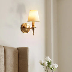 Gold Single Arm Wall Light For Bedroom Alessio Copper