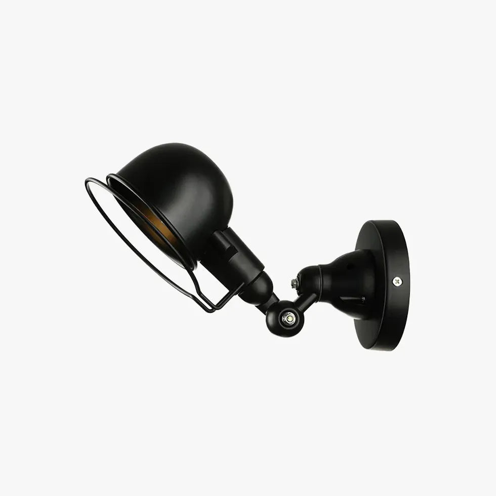 Black Single Arm Wall Light For Bedroom Alessio Metal Led Ip20