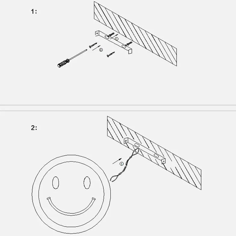 Scheren Wandleuchte Schwarz modernes geometrisches Design