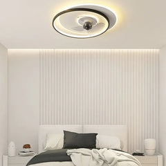 Ceiling Fan With Light For Bedroom Arisha Metal Led Dimmable