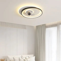 Ceiling Fan With Light For Bedroom Arisha Metal Led Dimmable