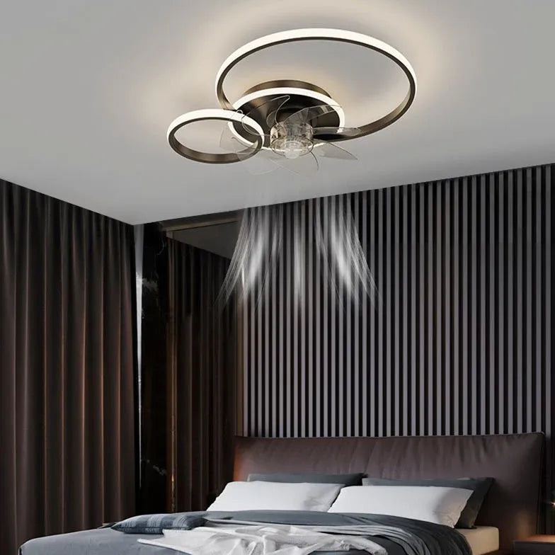 Ceiling Fan With Light For Bedroom Arisha Metal Led