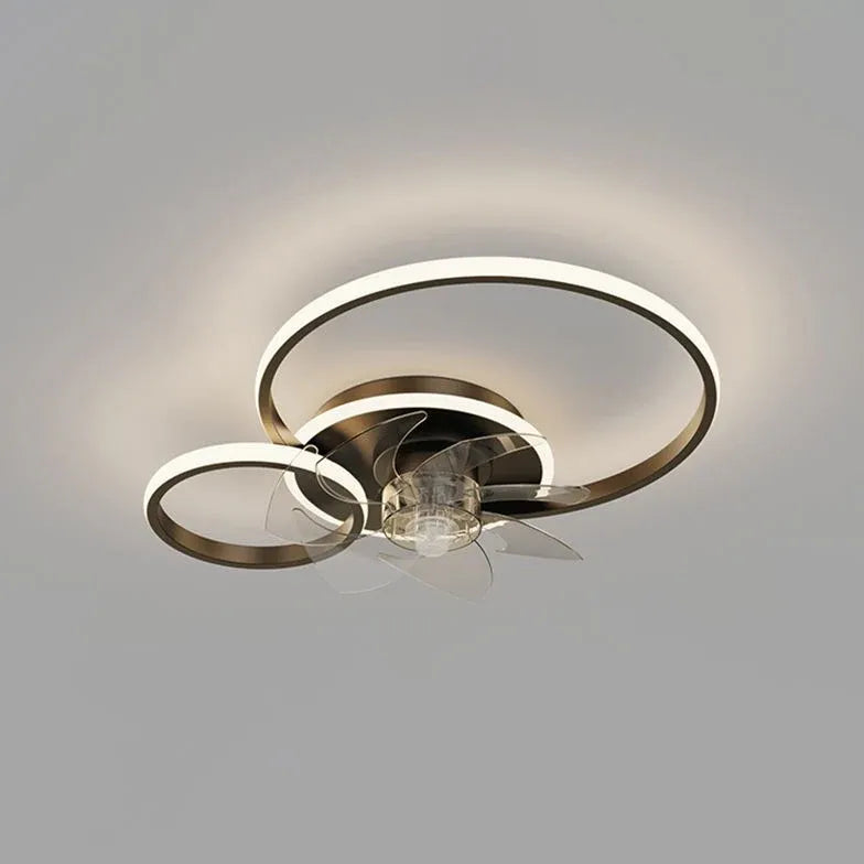 Ceiling Fan With Light For Bedroom Arisha Metal Led