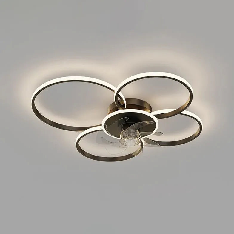 Ceiling Fan With Light For Bedroom Arisha Metal Led