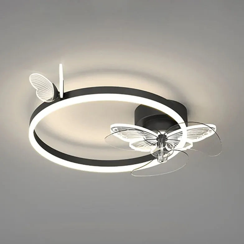 Ceiling Fan With Light For Bedroom Arisha Metal Dimmable Ip20 Led