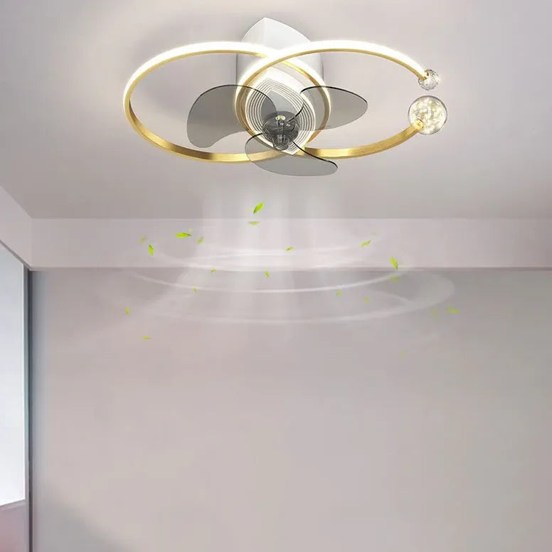 Ceiling Fan With Light For Bedroom Arisha Metal