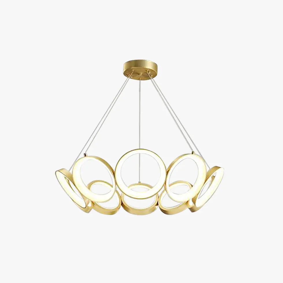 Gold Chandelier For Bedroom Arisha Metal Ip20 Warm White