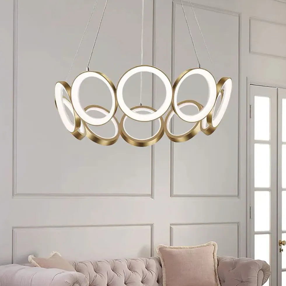 Gold Chandelier For Bedroom Arisha Metal Ip20 Warm White