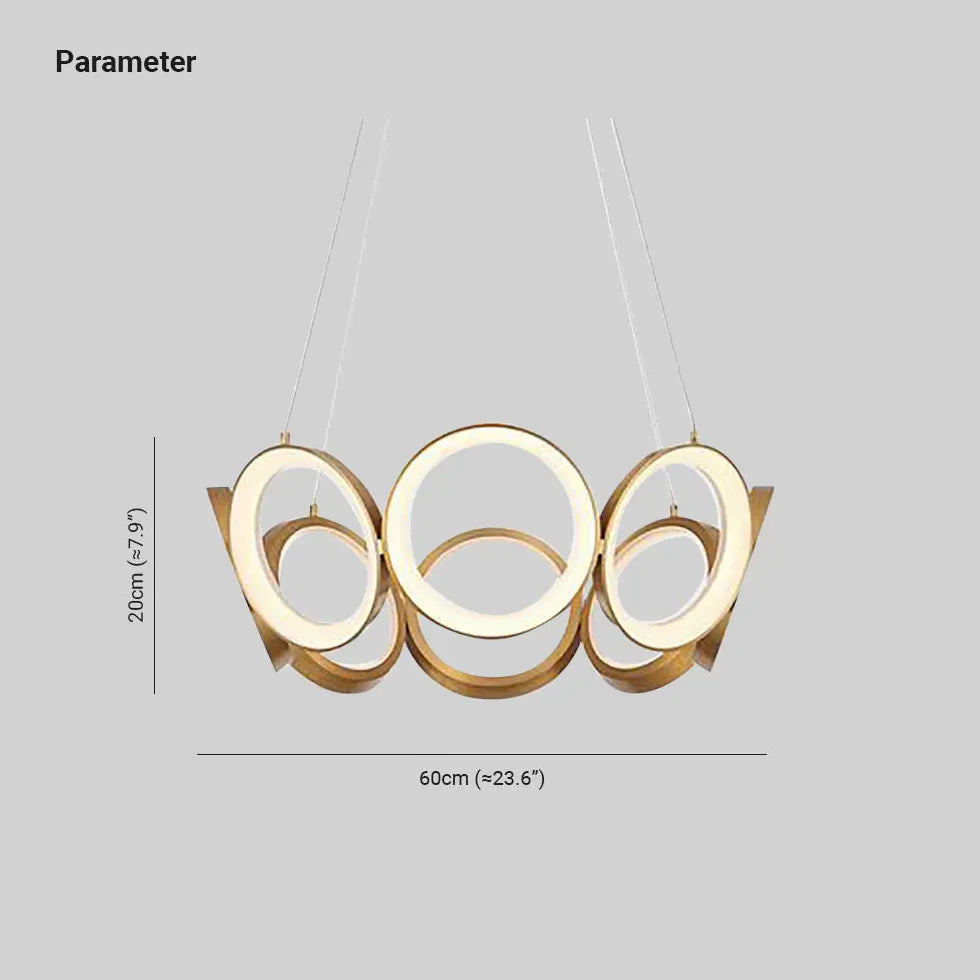 Gold Chandelier For Bedroom Arisha Metal Ip20 Warm White