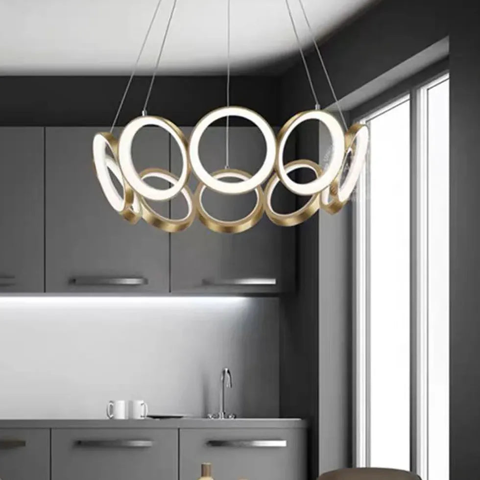 Gold Chandelier For Bedroom Arisha Metal Ip20 Warm White