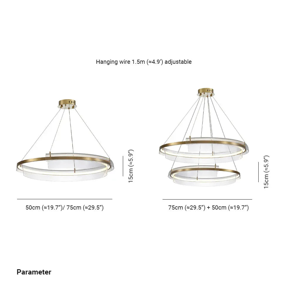 Hängelampe rund LED modern nordisch Acryl