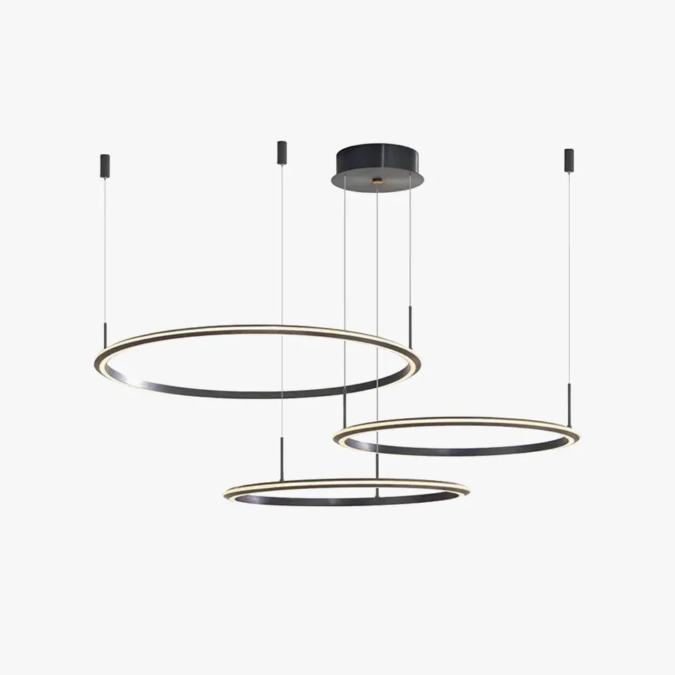 Black Statement Pendant Light For Bedroom Arisha Aluminium Ip20