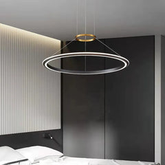 Black Statement Pendant Light For Bedroom Arisha Aluminium Ip20