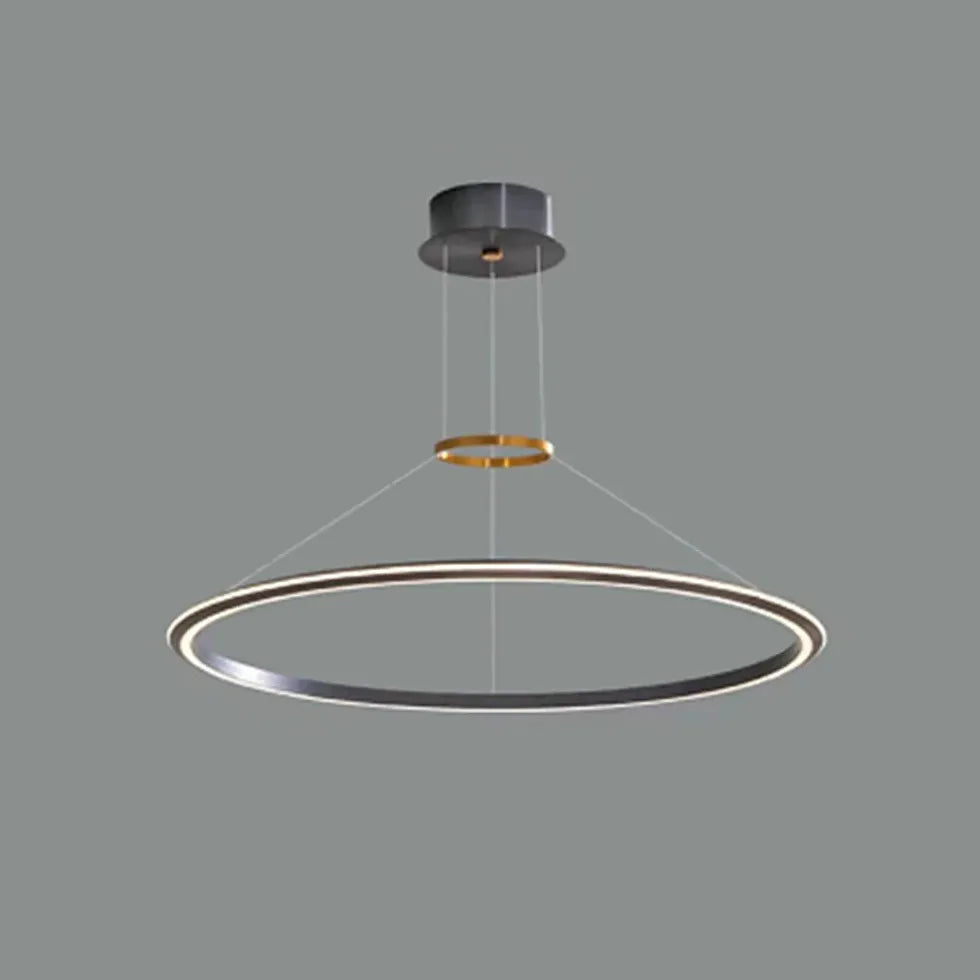 Black Statement Pendant Light For Bedroom Arisha Aluminium Ip20