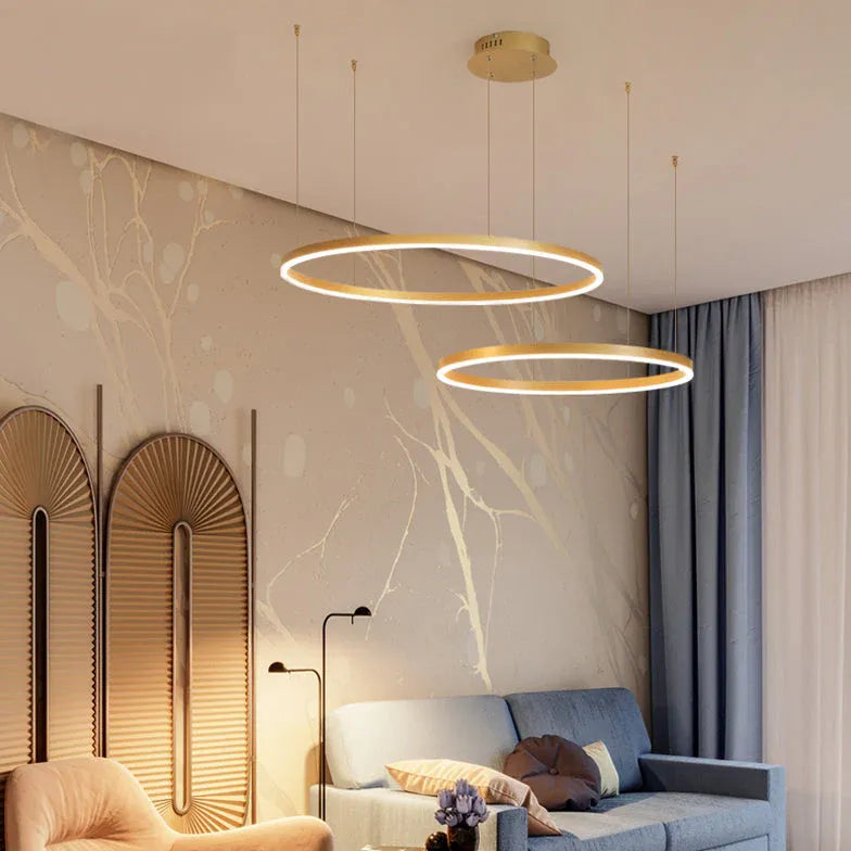 Chandelier For Bedroom Circle Arisha Metal Led Ip20 Warm White