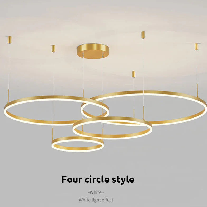 Chandelier For Bedroom Circle Arisha Metal Led Ip20 Warm White