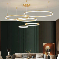 Chandelier For Bedroom Circle Arisha Metal Led Ip20 Warm White