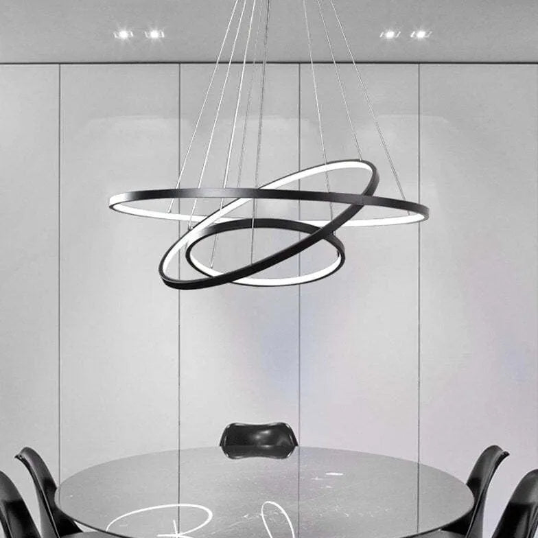 Black Arisha Pendant Light, Inner Ring